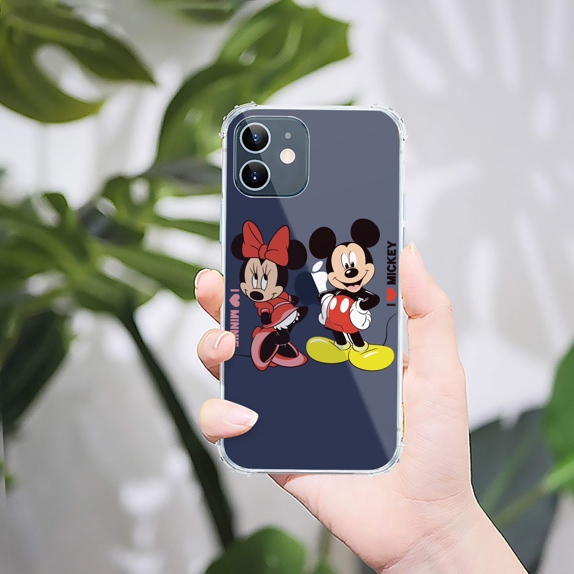 ミッキーマウス Mickey Mouse 【iPhone 12シリーズ対応】透明スマホケース（クリアソフトケース）